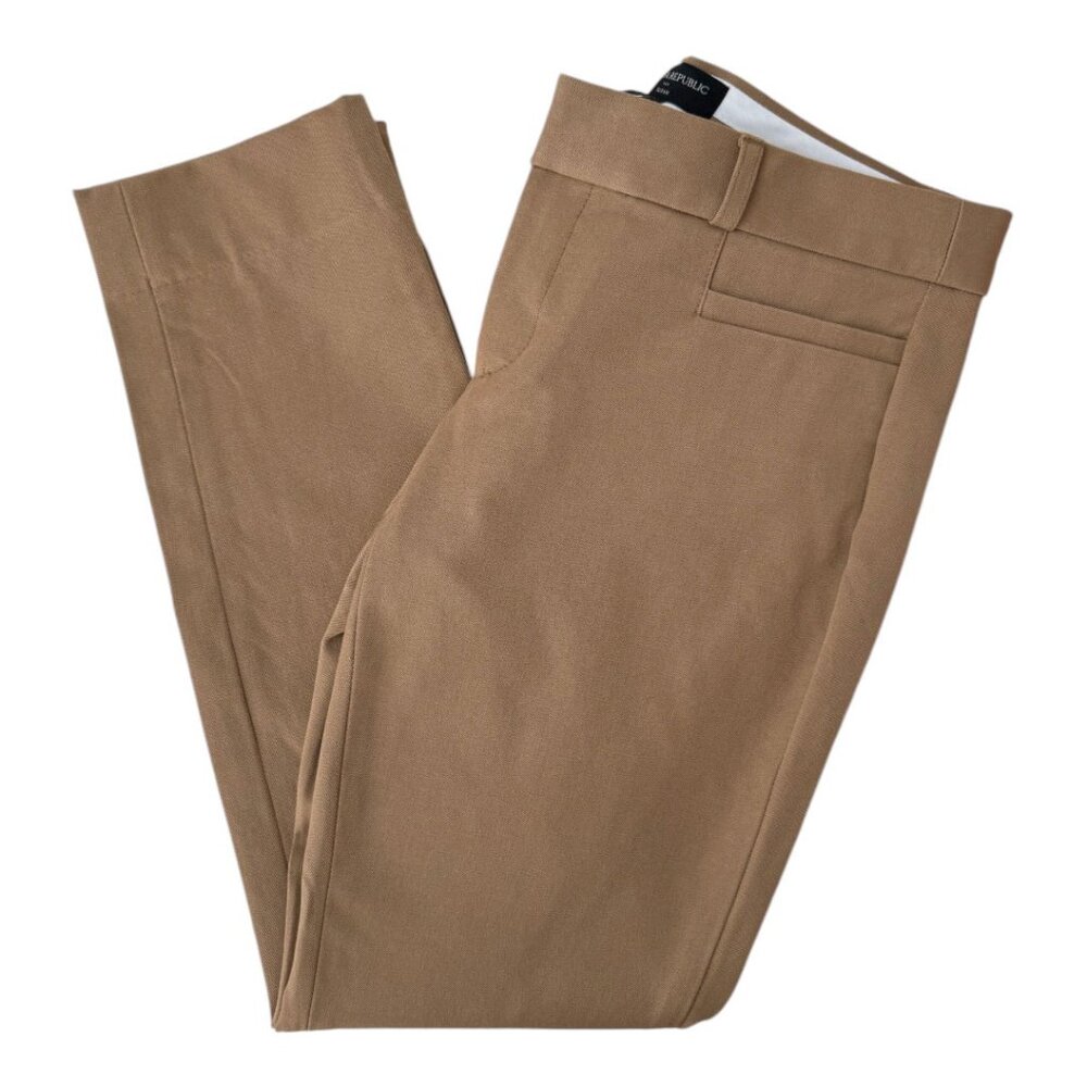 Banana Republic Sloan Dark Camel Slim Ankle Pant 2P NWT - Picture 4 of 10